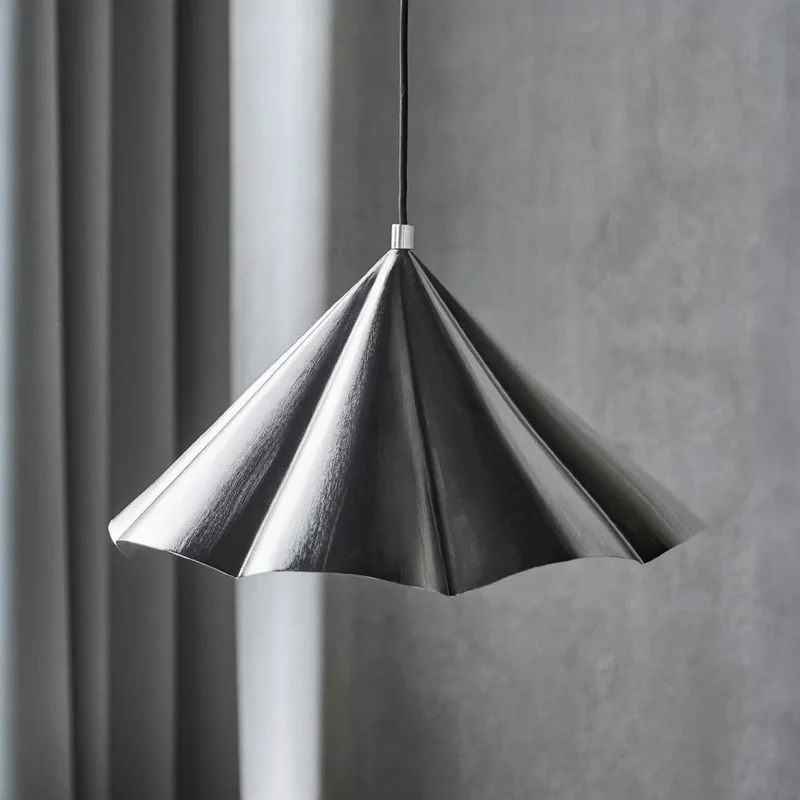 Flola hanglamp zilver Ø50cm metaal, stekker - House Doctor - Keuken - Designer - 1 lamp von House Doctor – Produktfoto