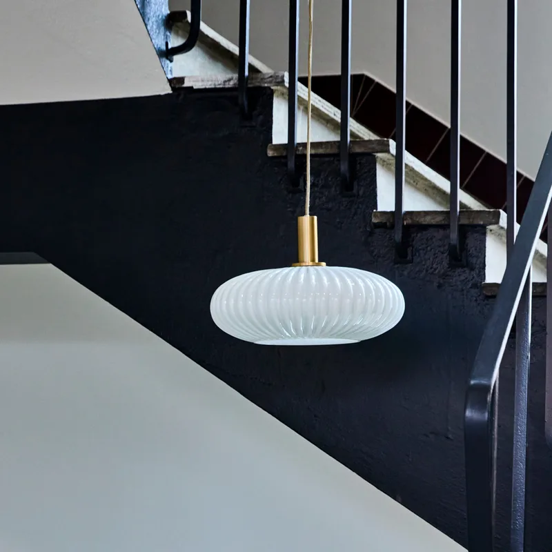 Fort hanglamp wit messing glas Ø 42 cm - House Doctor - Woonkamer - Modern - 1 lamp von House Doctor – Produktfoto