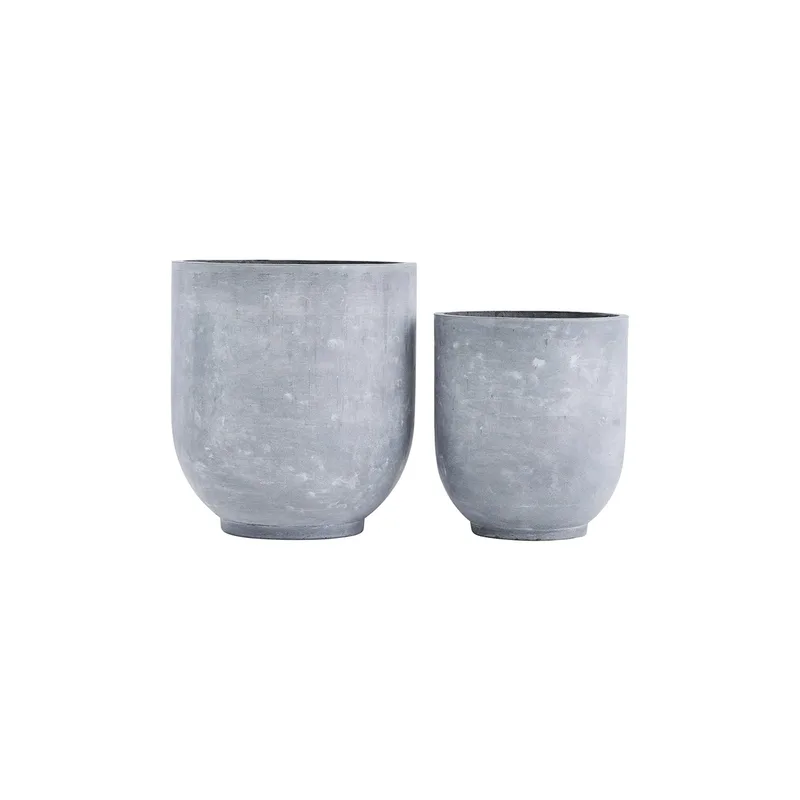Gard Blumentopf Set von 2 Grau de House Doctor – photo du produit