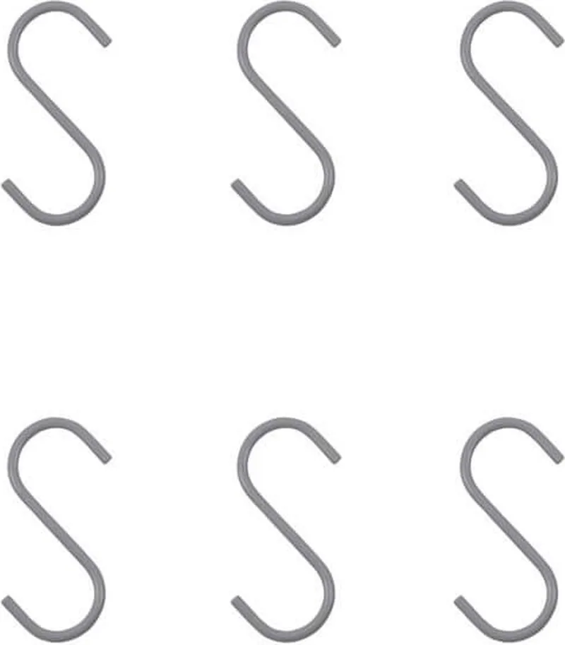 Haak Snap klein zilver set van 6 de House Doctor en [gid://shopify/Metaobject/296226128207] – photo du produit