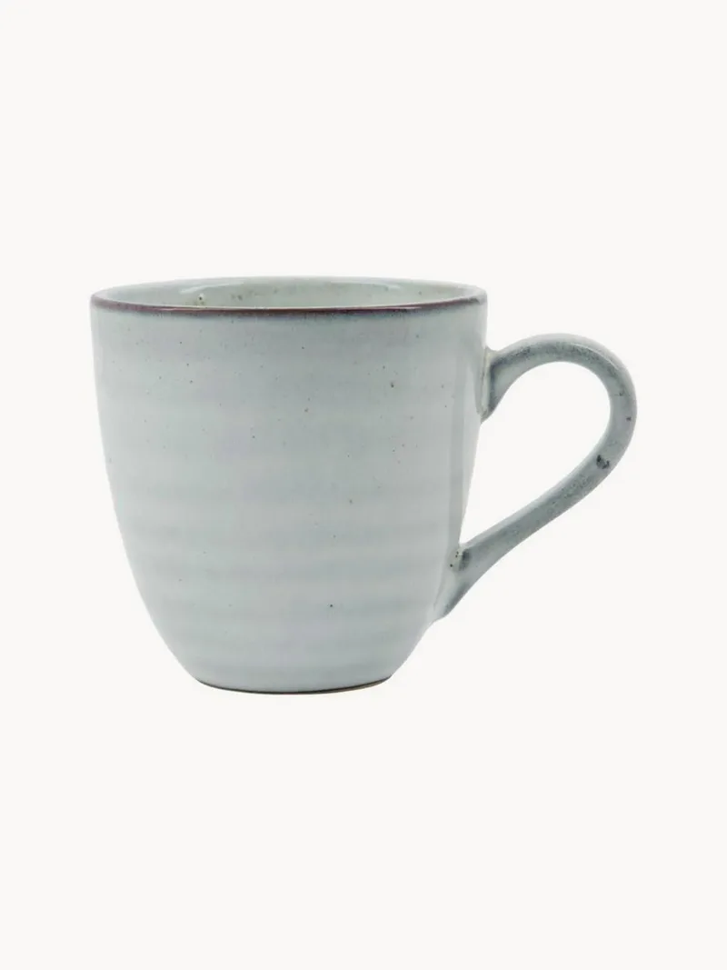 Handgemaakte koffiekopjes Rustic, 4-delig van House Doctor – productfoto