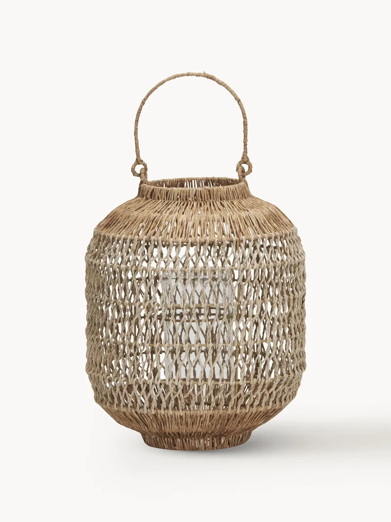 Handgemaakte lantaarn Dive van jute de House Doctor – photo du produit