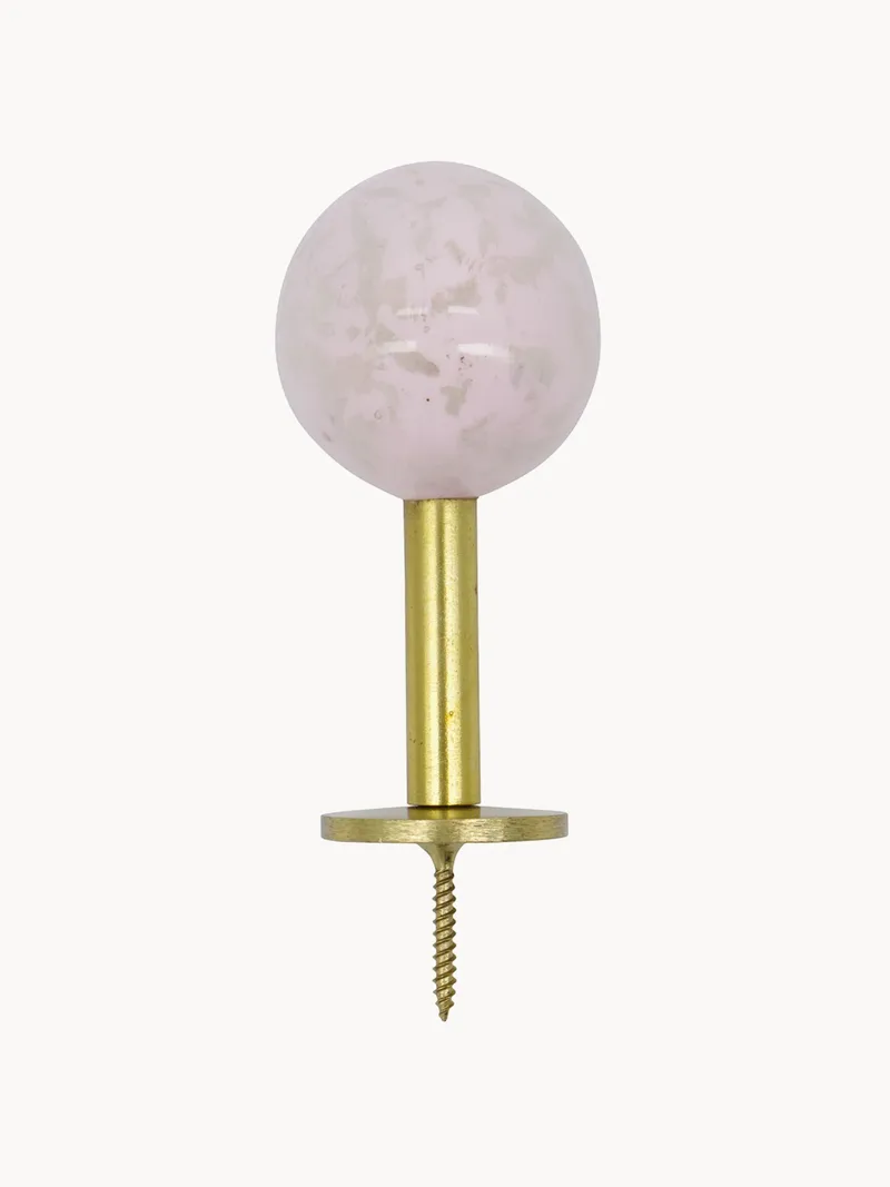 Handgemaakte metalen wandhaken Ball, 2-delig by House Doctor – product photo