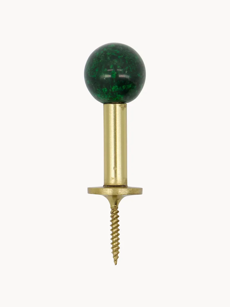 Handgemaakte metalen wandhaken Ball, 2-delig by House Doctor – product photo