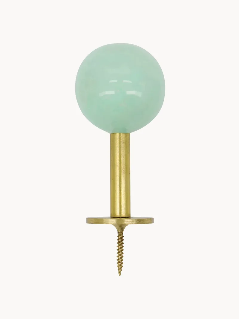Handgemaakte metalen wandhaken Ball, 2-delig by House Doctor – product photo
