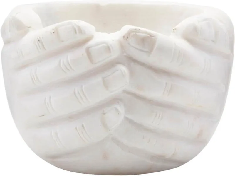 Hands schaal 15x15x10cm van House Doctor in Wit – productfoto