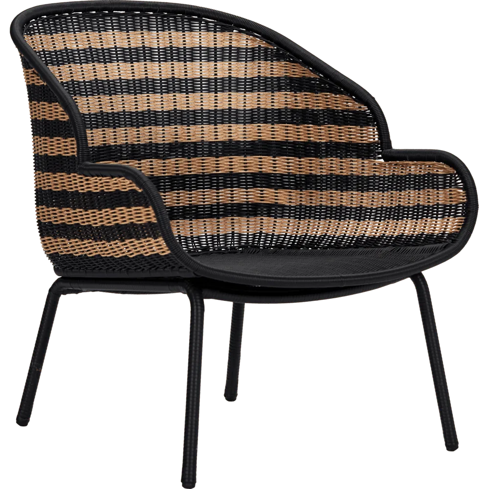 Hapur loungestoel naturel/zwart - 210940305 by House Doctor – product photo
