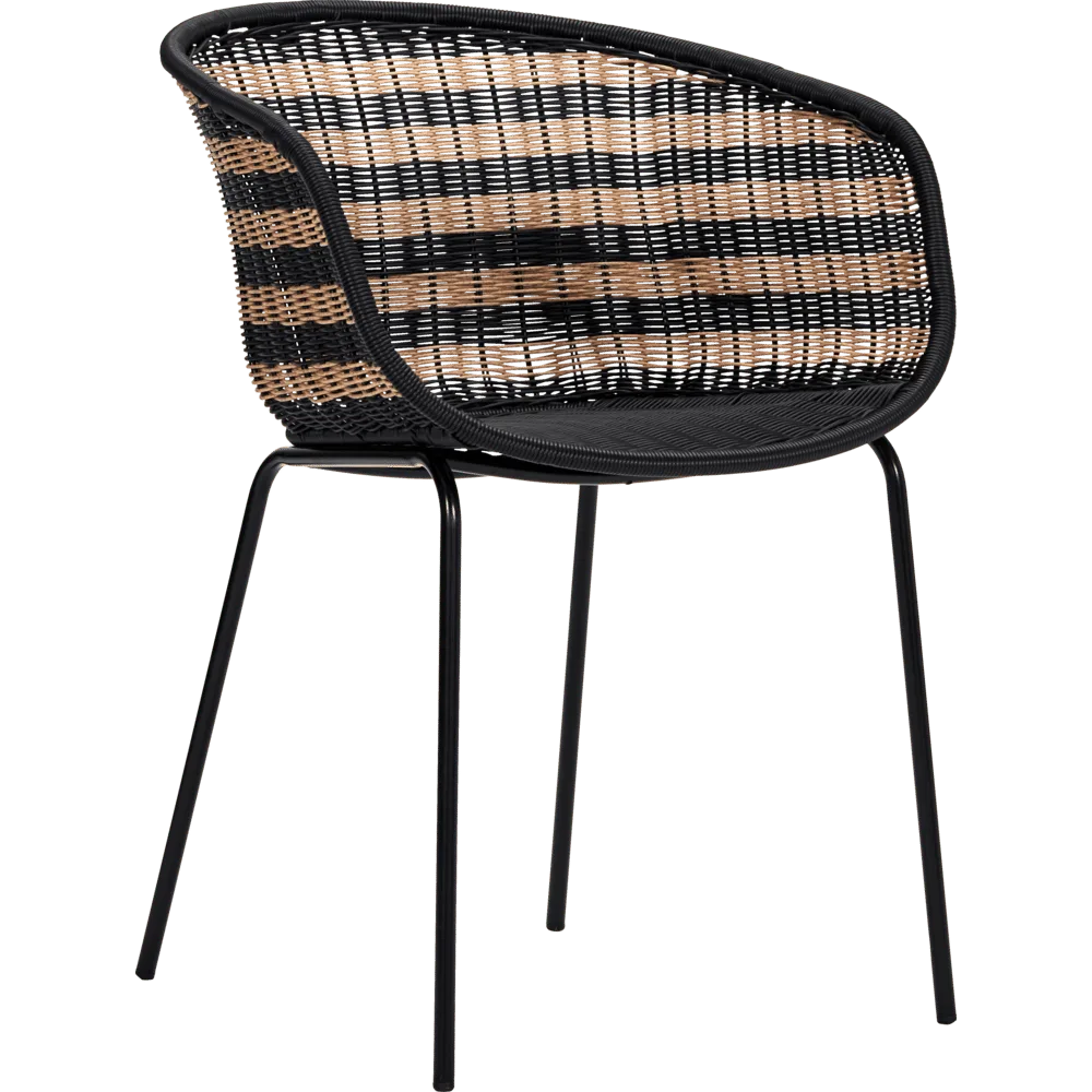 Hapur stoel naturel/zwart - 210940311 by House Doctor – product photo