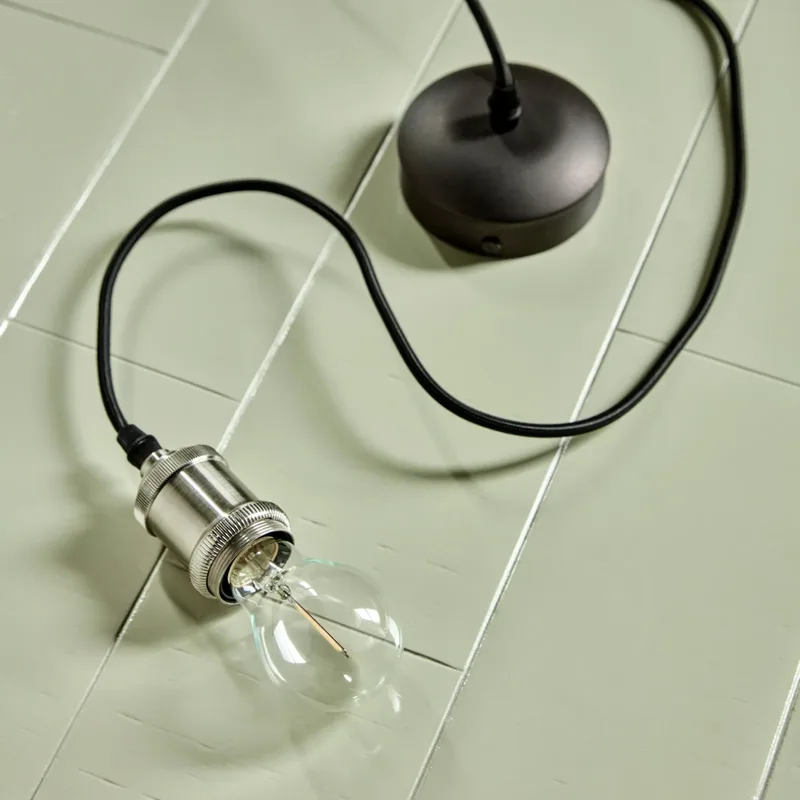 HDFly hanglamp, zilver/zwart, E27 - House Doctor - Modern - Kunststof - 1 lamp von House Doctor – Produktfoto
