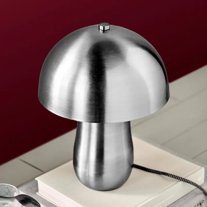 HDRoomie tafellamp, geborsteld zilver, metaal - House Doctor - Woonkamer - 1 lamp by House Doctor – product photo