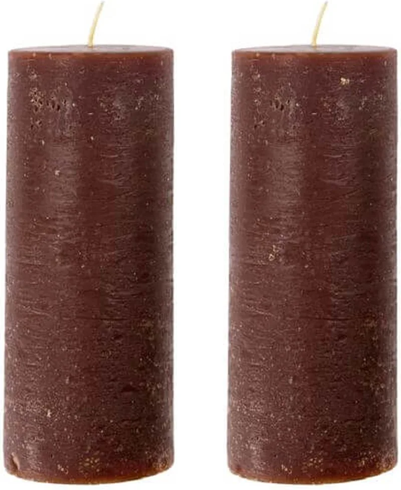 Kaars Rustic 15cm - 2 stuks van House Doctor in Cognac – productfoto