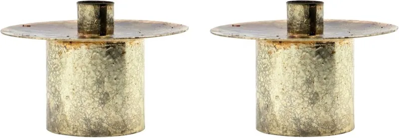 Kandelaar Simb antiek 8cm - 2 stuks van House Doctor in [gid://shopify/Metaobject/307221758287] – productfoto