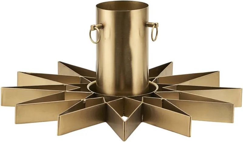 Kerstboomstandaard, Star, afwerking van House Doctor in Messing – productfoto
