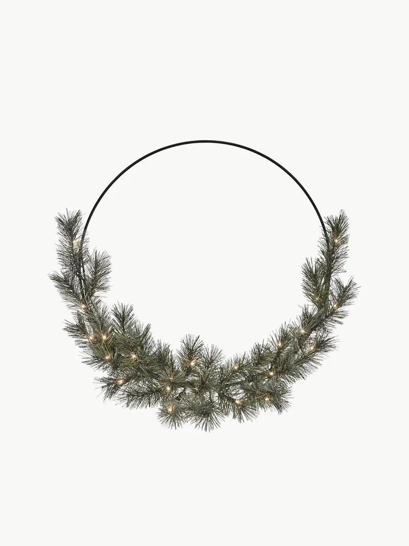Kerstkrans Giant met LED-verlichting & timerfunctie van House Doctor – productfoto