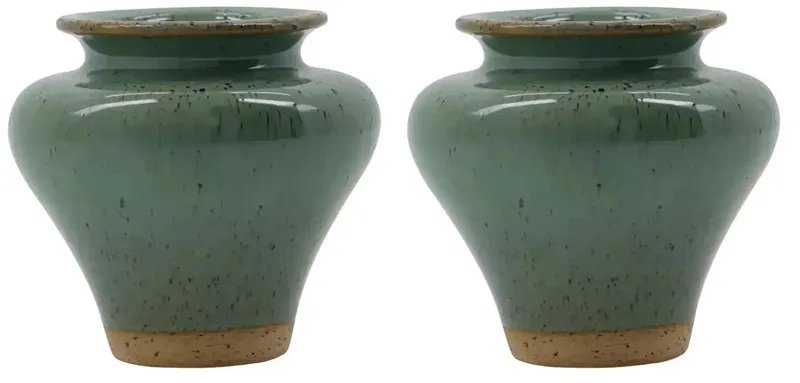 Kolo vaas groen - 2 stuks van House Doctor in [gid://shopify/Metaobject/303100625231] – productfoto