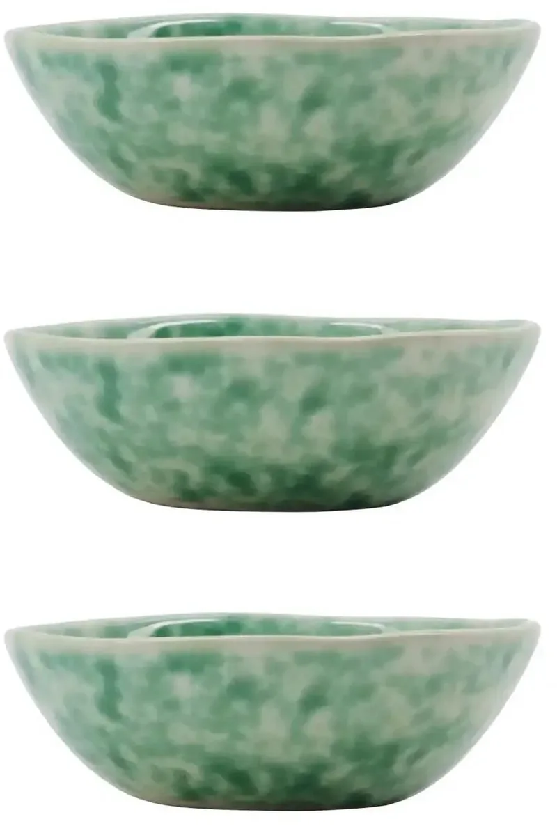 Kommen Diva Groen 8 cm - 3 stuks van House Doctor in [gid://shopify/Metaobject/303100625231] – productfoto