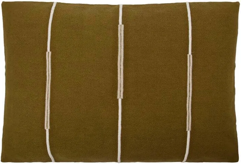 Kussenhoes Indi olijfgroen 60x40cm von House Doctor in Groen – Produktfoto