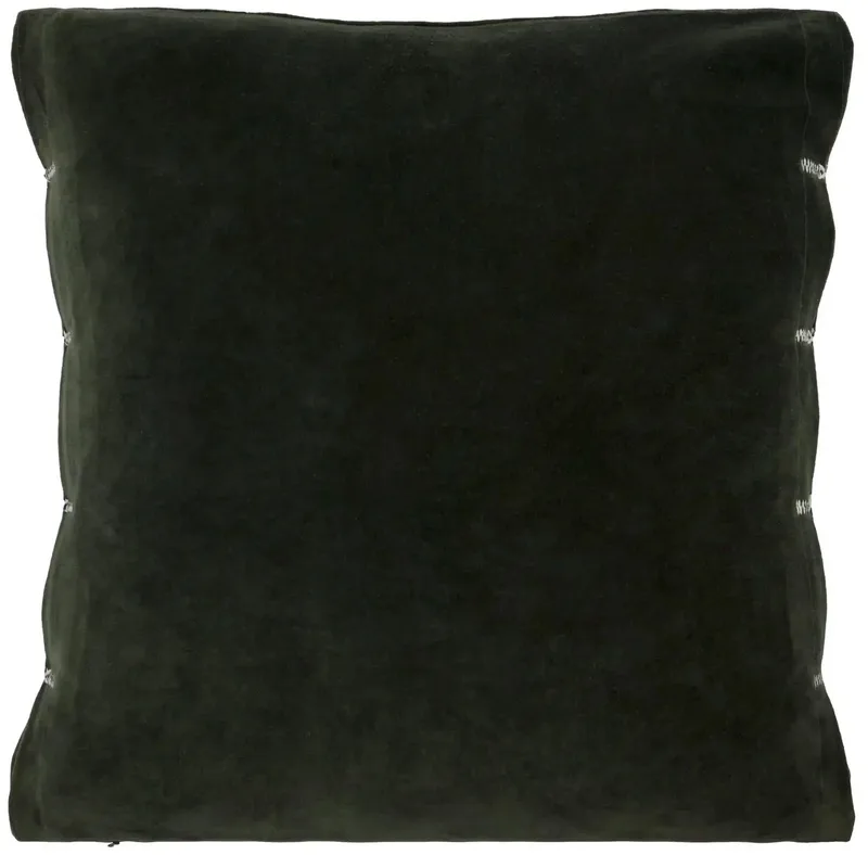 Kussenhoes Velvet Groen 50x50cm by House Doctor in [gid://shopify/Metaobject/303100625231] – product photo