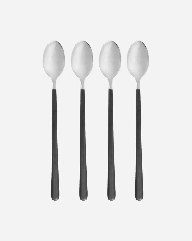 Lange Lepels 4 Ox 4 stuks Zilver van House Doctor in Zwart – productfoto