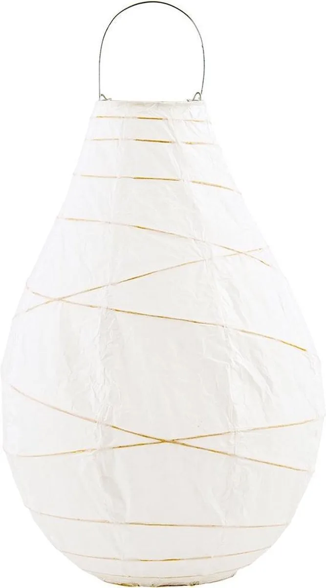 Lantaarn - lampion Drop - maat L van House Doctor in Wit – productfoto