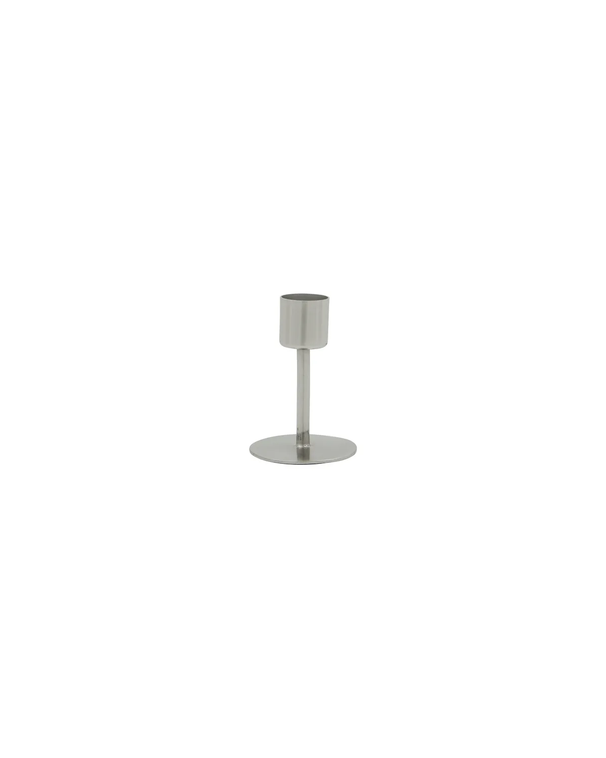 Lysestage, Anit, H:7 cm, Sølv finish by House Doctor – product photo