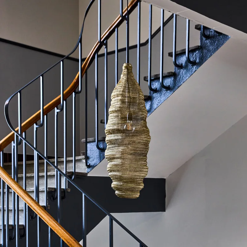 Mesh hanglamp goud ijzer Ø 30 cm - House Doctor - Woonkamer - Designer - Metaal - 1 lamp von House Doctor – Produktfoto