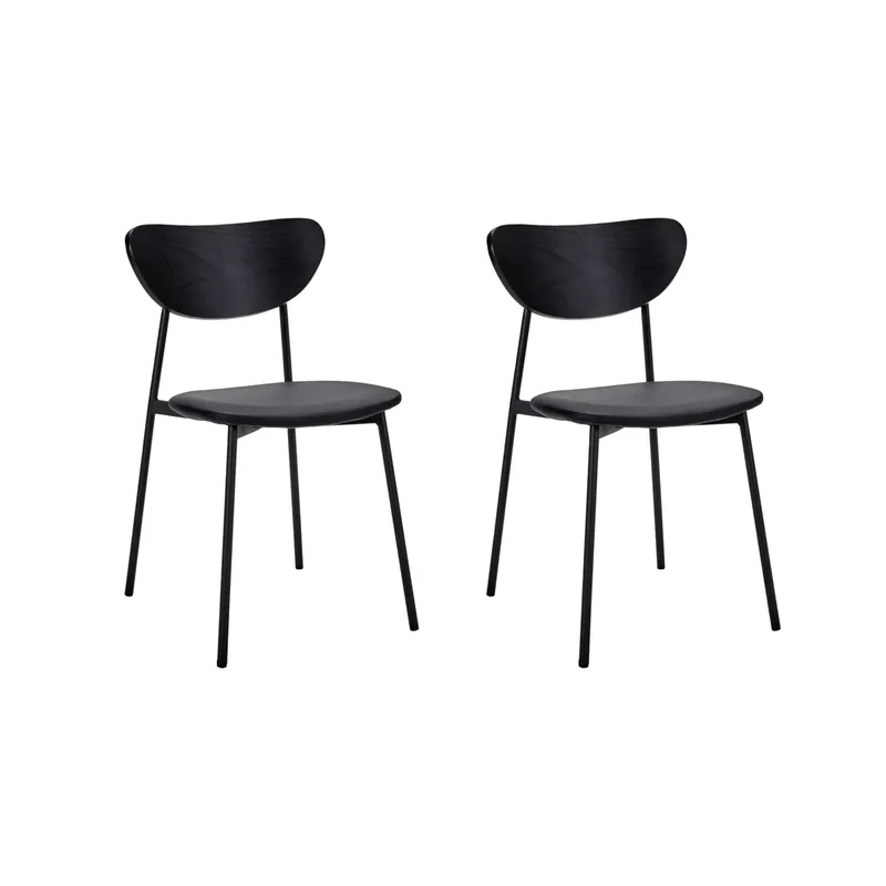 Must Stuhl mit Sitz 2er-Pack Schwarz by House Doctor – product photo