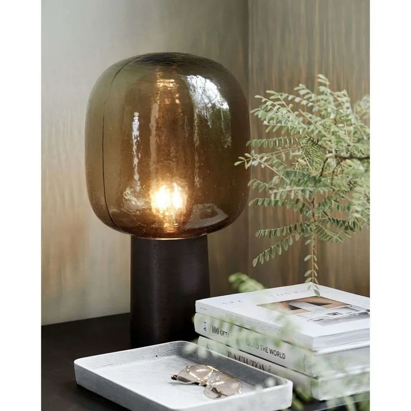 Note Taffellamp Brown Brass - House Doctor - Woonkamer - Aluminium by House Doctor – product photo