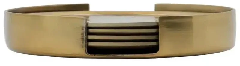 Onderzetters Hammer Goud - set van 4 by House Doctor in [gid://shopify/Metaobject/303390884175] – product photo