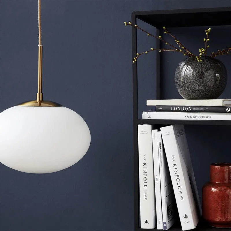 Opaal Hanglamp Ø30cm Wit/Geel Koper - House Doctor - Woonkamer - Metaal von House Doctor – Produktfoto
