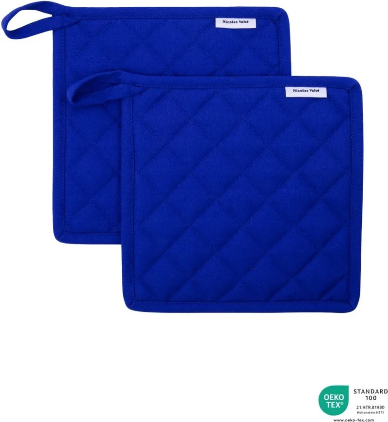 Pannenlappen Neat blauw van House Doctor in [gid://shopify/Metaobject/303390916943] – productfoto