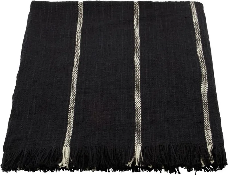 Plaid Tuur Zwart/Off-White by House Doctor in Zwart – product photo