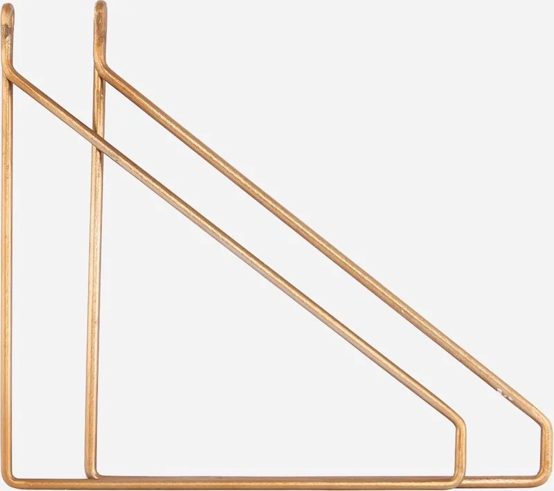 Plankdragers messing set van 2 by House Doctor in Goud – product photo