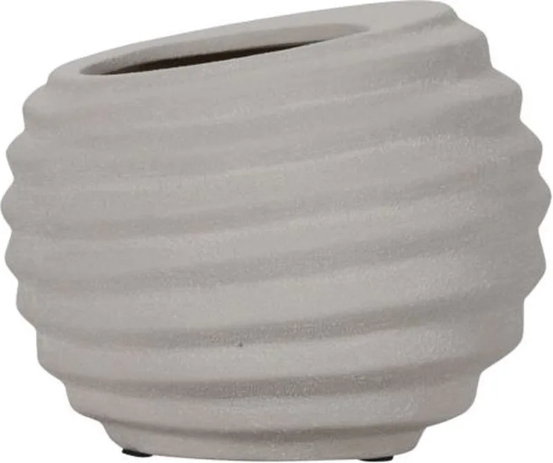 Plantenpot Happ aardewerk Ø20 x 23cm by House Doctor in Zand – product photo