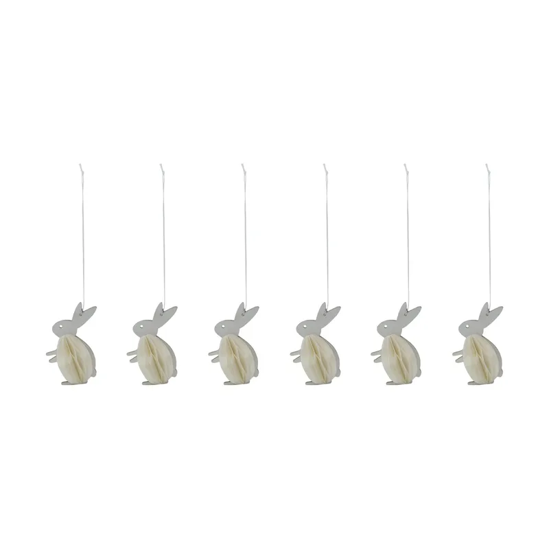 Rabb Osteranhänger 6‑teilig Off-white by House Doctor – product photo