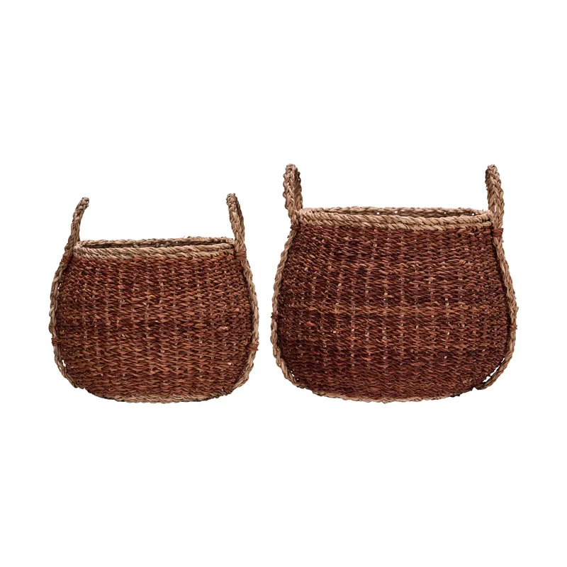 Rangi Aufbewahrungskorb 2-teilig Braun by House Doctor – product photo