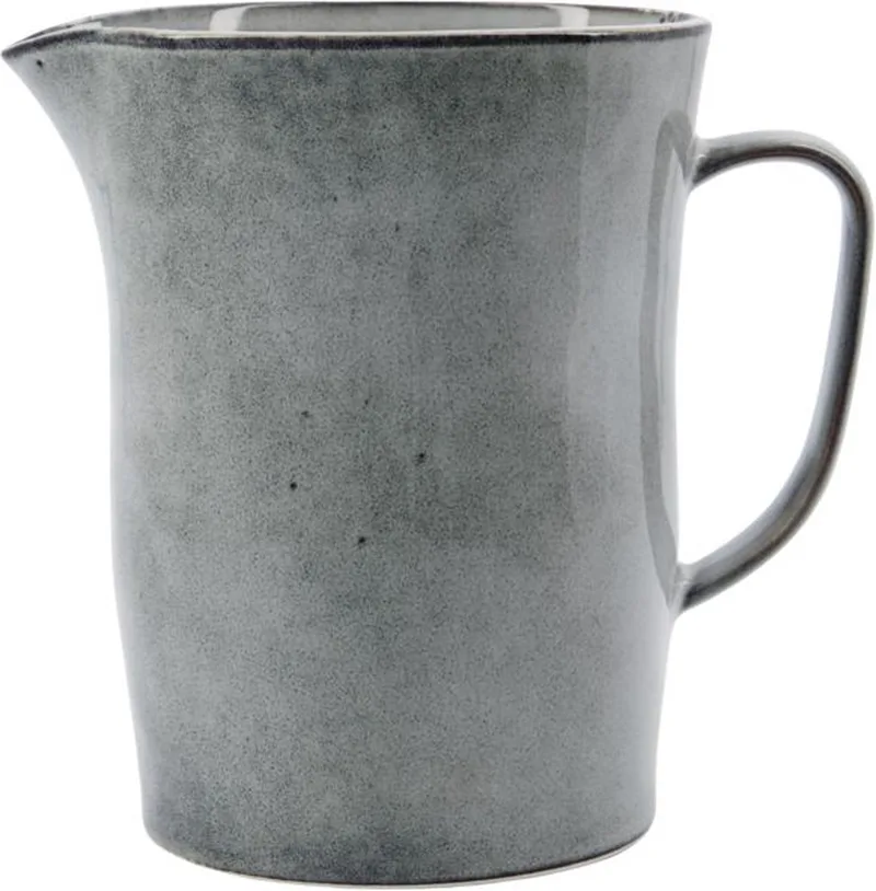 Rustic kruik grijsblauw aardewerk 1,2L by House Doctor in [gid://shopify/Metaobject/301319979343] – product photo