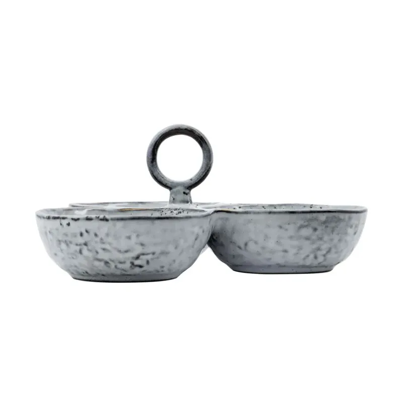 Rustic Servierschalen Grau-Blau by House Doctor – product photo