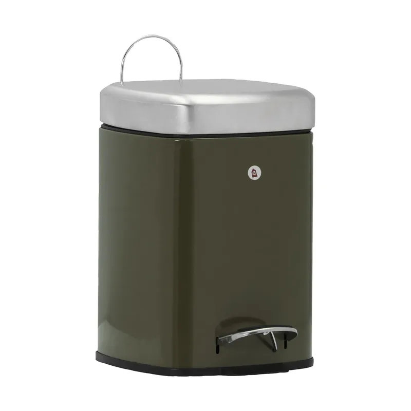 Schwarzer Papierkorb Deep green, 20,5x27,5x29,5 cm von House Doctor – Produktfoto