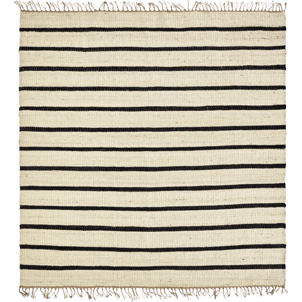Sima vloerkleed zwart/naturel - 206231700 van House Doctor – productfoto