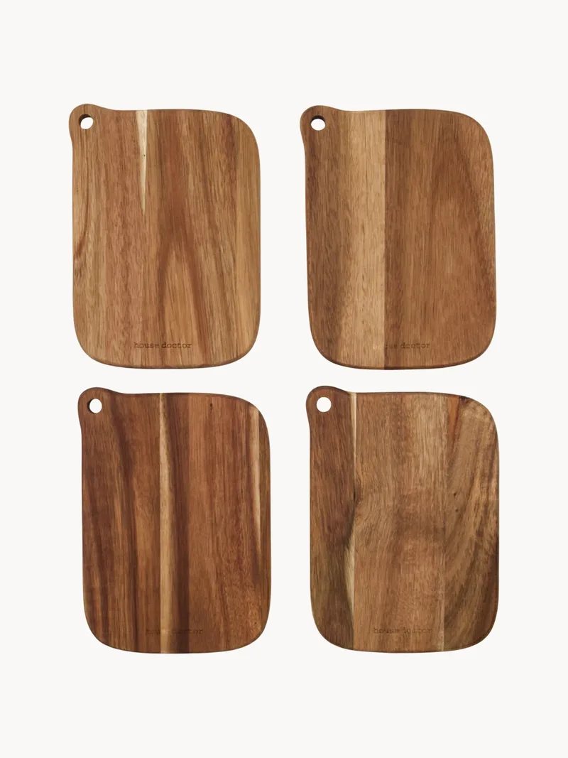 Snijplanken Eya van acaciahout, 4-delig van House Doctor – productfoto