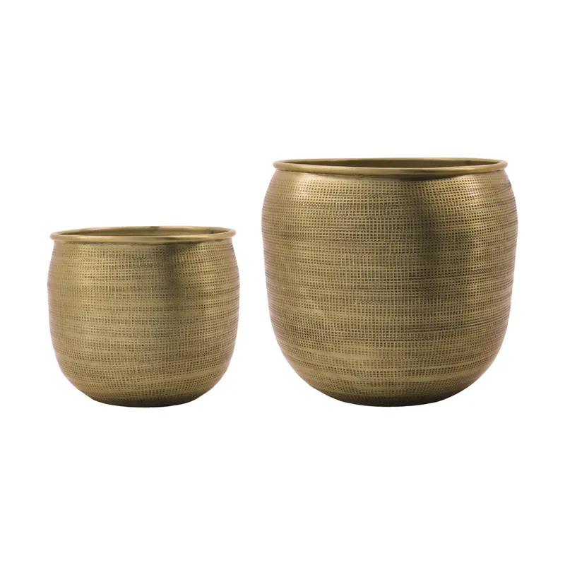 Spot Blumentopf 2-teilig Gold by House Doctor – product photo