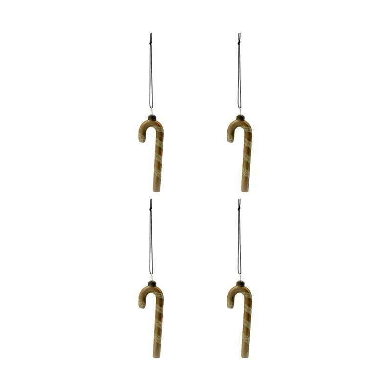 Stick Weihnachtshänger 4er Pack Gold by House Doctor – product photo