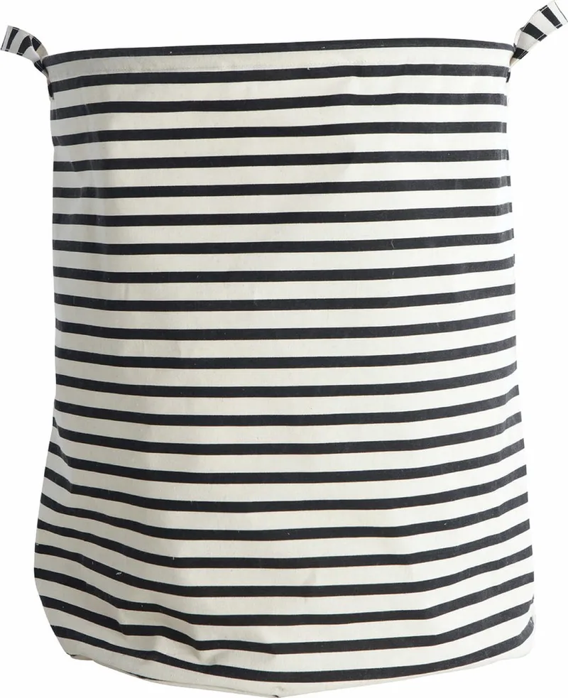 Stripes - Wasmand - Streep - Zwart by House Doctor in Wit – product photo