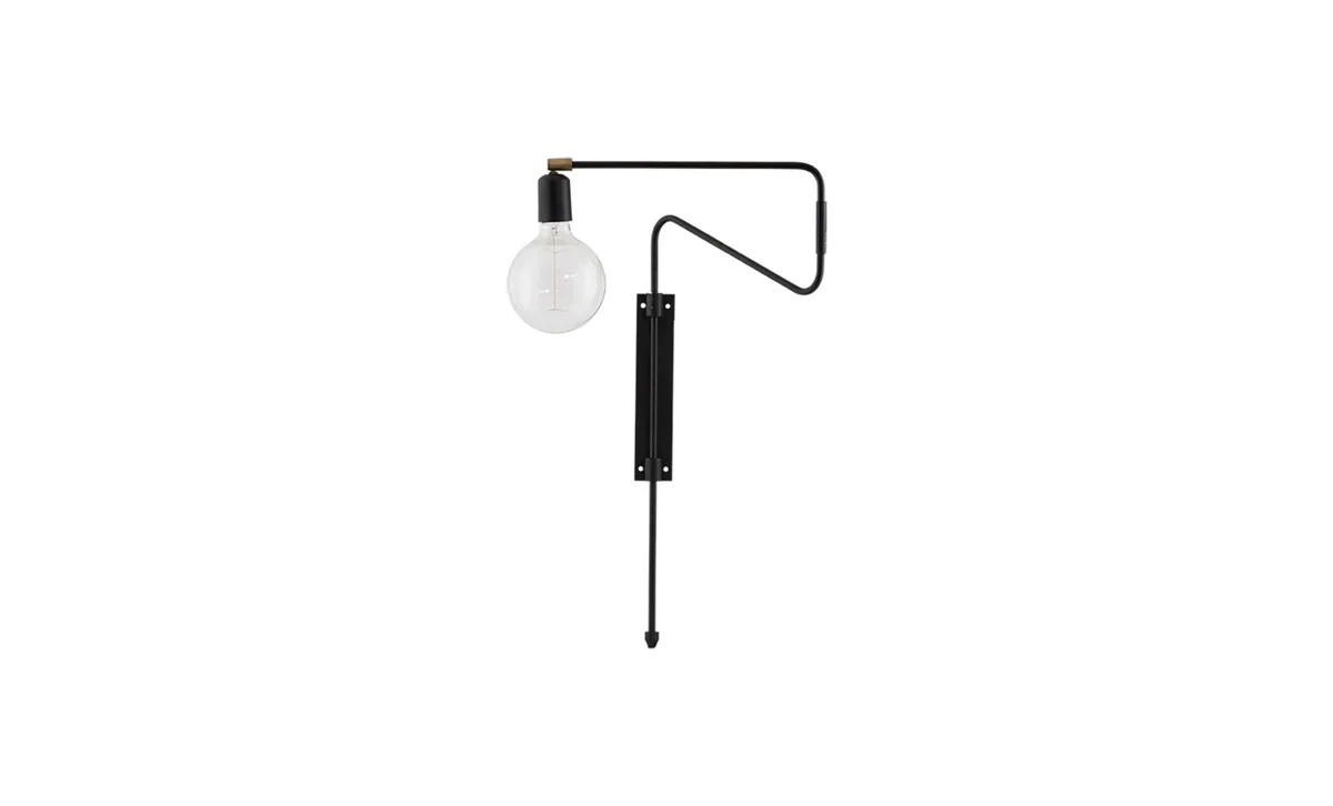 SWING Vägglampa Svart 35 cm von House Doctor – Produktfoto