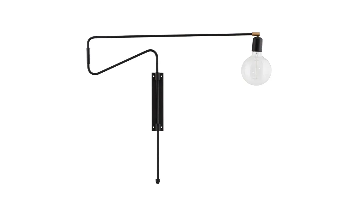 SWING Vägglampa Svart 70 cm von House Doctor – Produktfoto