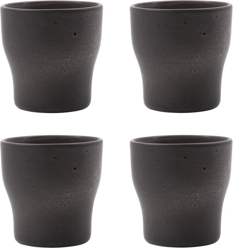 Thermobeker Liss donkergrijs 9 cm - 4 stuks by House Doctor in [gid://shopify/Metaobject/301319979343] – product photo