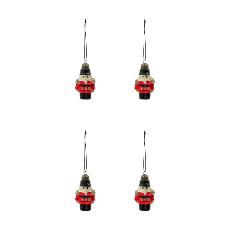 Tino Weihnachtsanhänger 4er Pack Rot de House Doctor – photo du produit