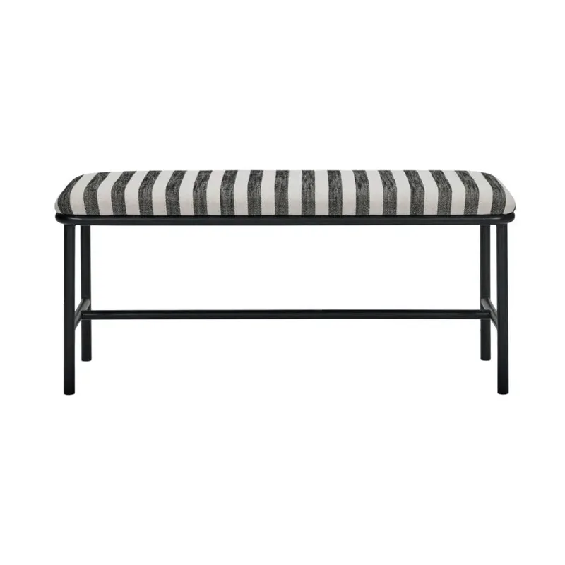 Toda Bank 100 cm Schwarz-Weiß von House Doctor – Produktfoto