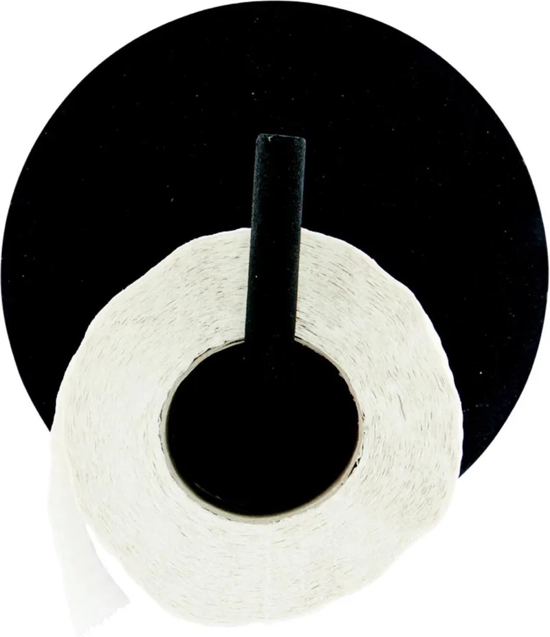 Toiletrolhouder Text by House Doctor in Zwart – product photo